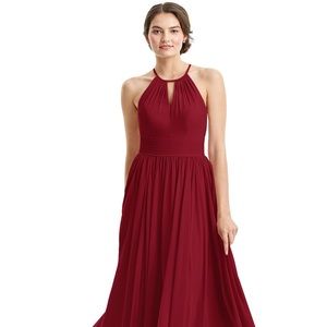 Azazie Cherish bridesmaid dress in Burgundy
